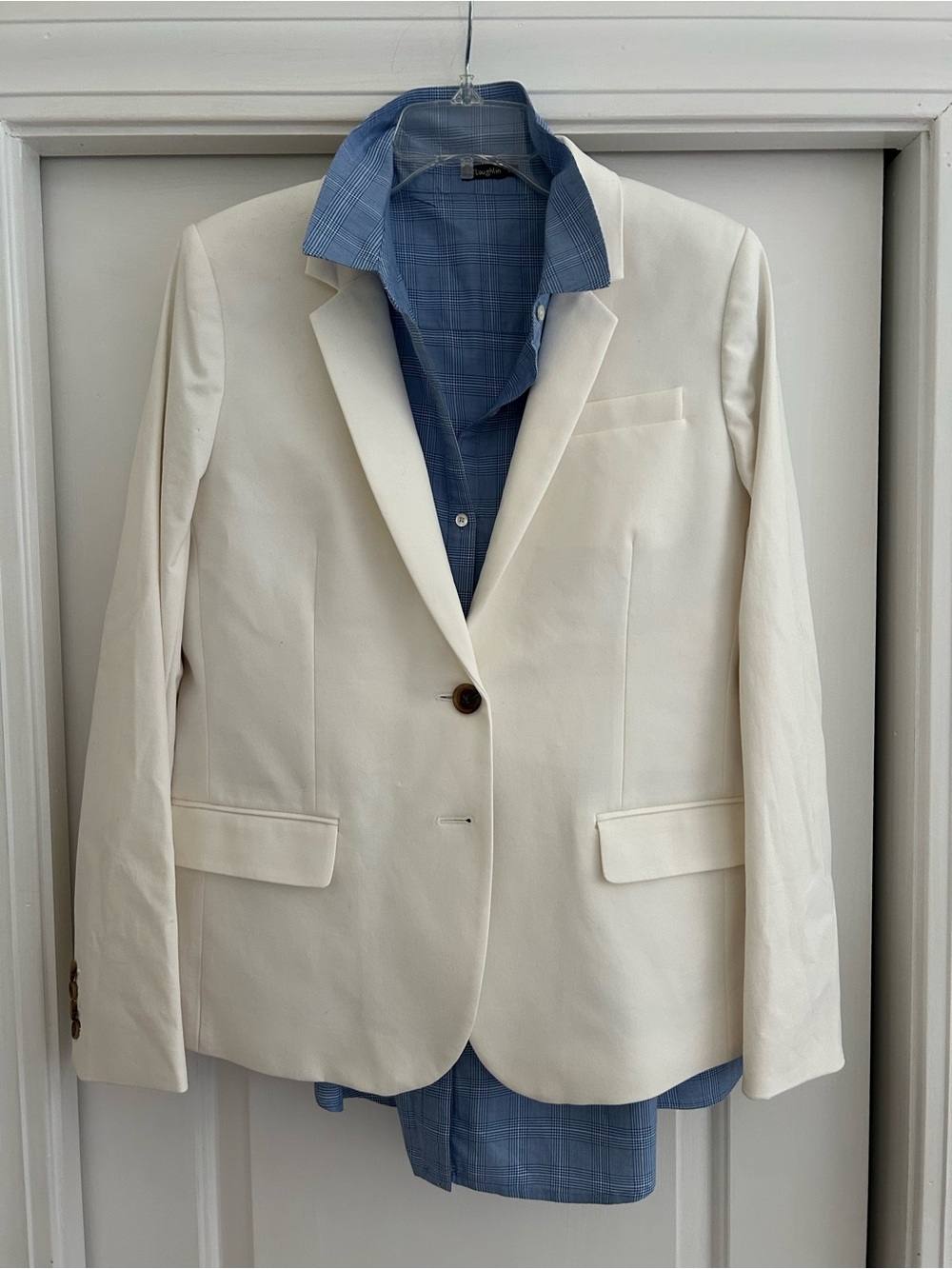 J. Crew Cream Single-Button Women's Blazer